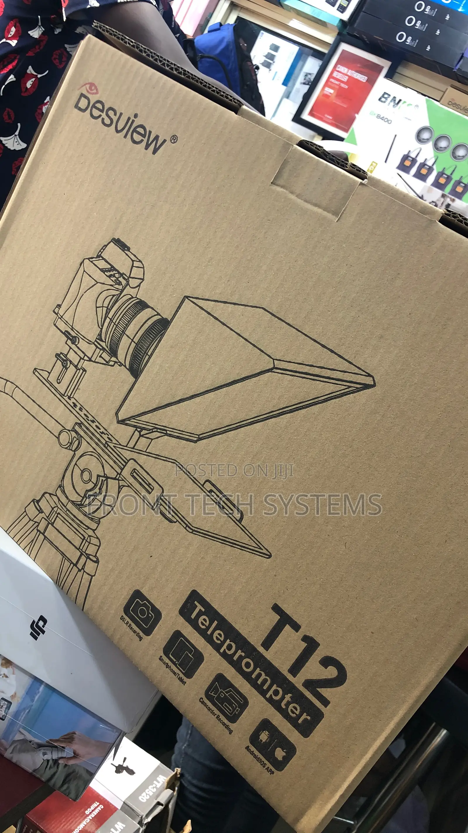 Desview Teleprompter T12 for DSLR Cameras and Phones