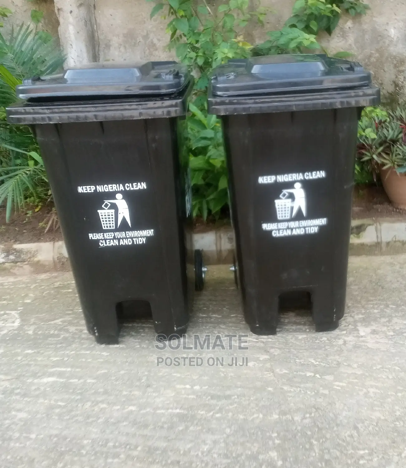 240 Litres Happy Family Plastic 2 Wheels Refuse Bin