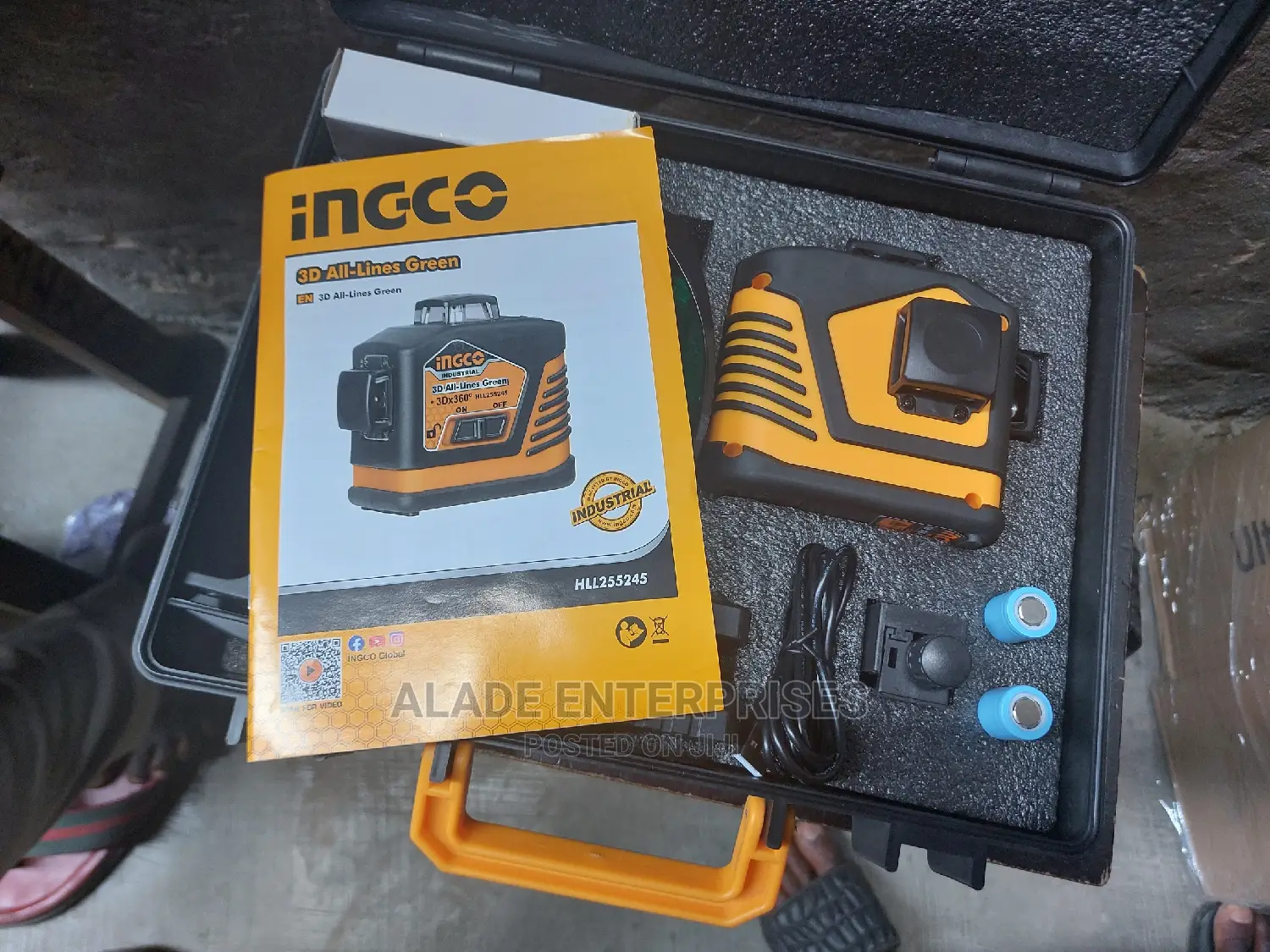 INGCO 3D All Lines Green 4000mah Battery Laser Level