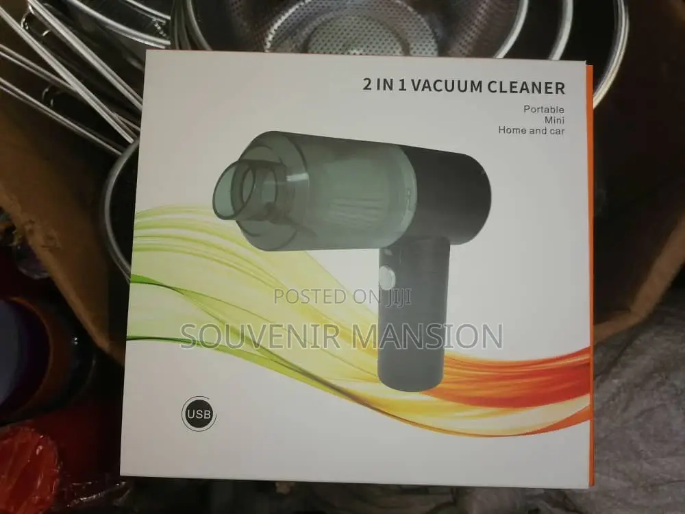 2 in 1 Car Vacuum Cleaner
