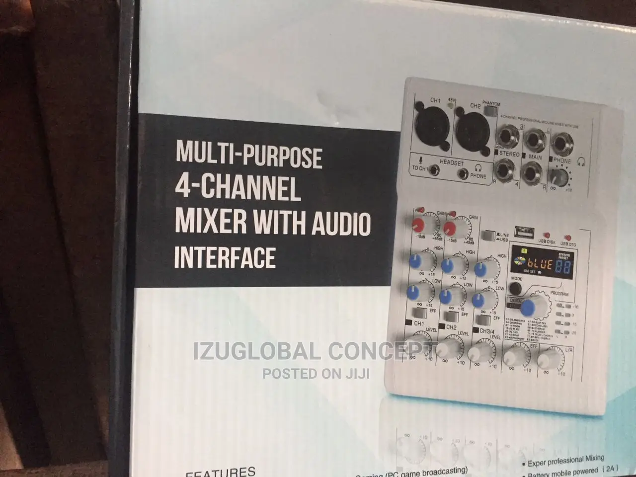 Multi -Purpose 4channel Mixer With Audio Interface