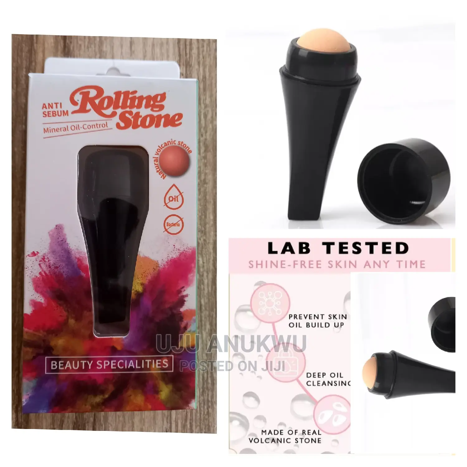 Natural Volcanic Oil Control Rolling Stone Skin Care