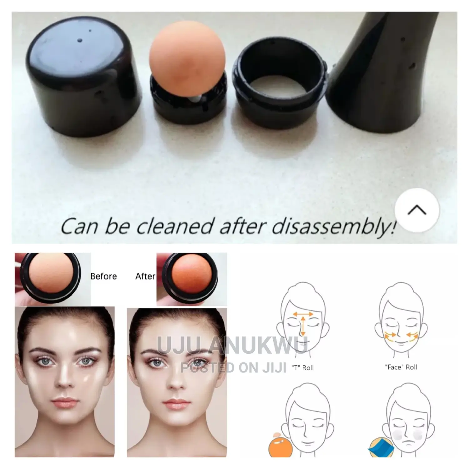 Natural Volcanic Oil Control Rolling Stone Skin Care
