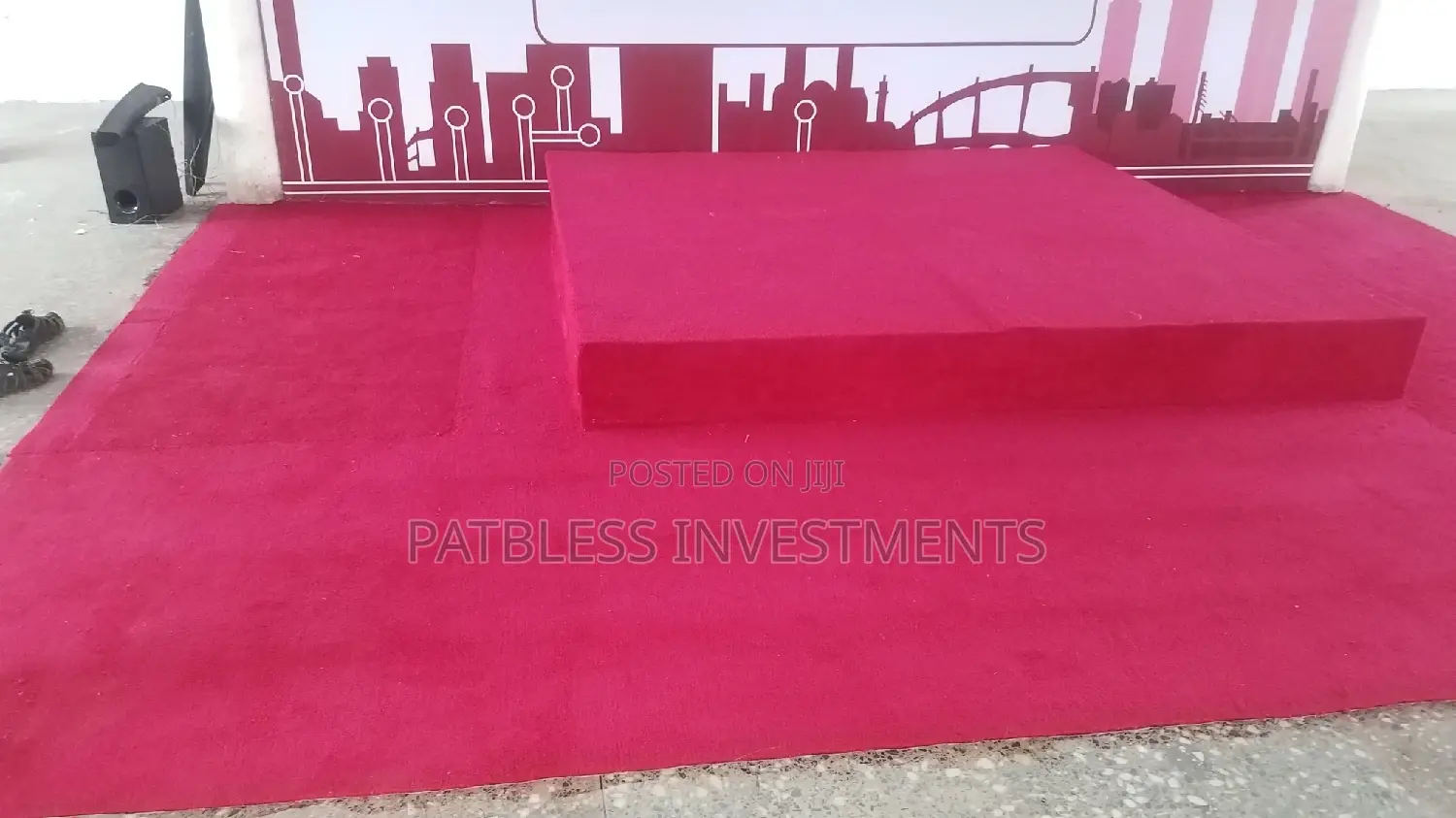 Super Red Carpet Rug. #8000 Per Sqm.