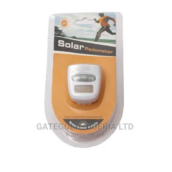 Portable Solar Pedometer Step Counter