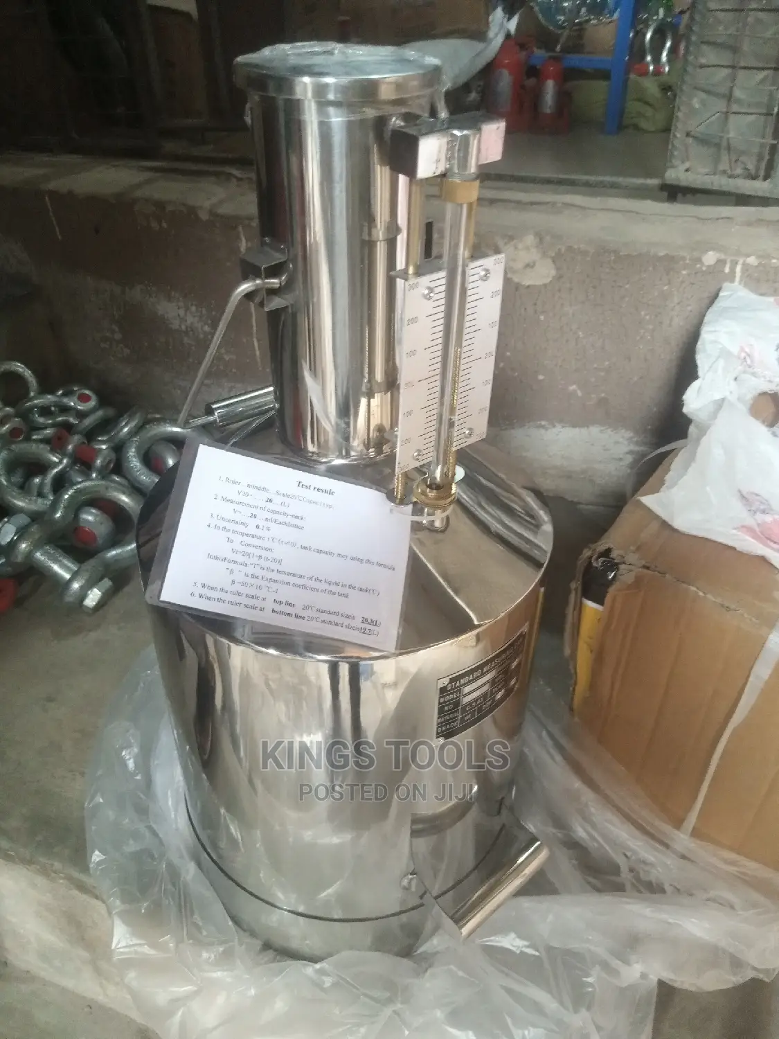 Apparatus Measuring Can 10l