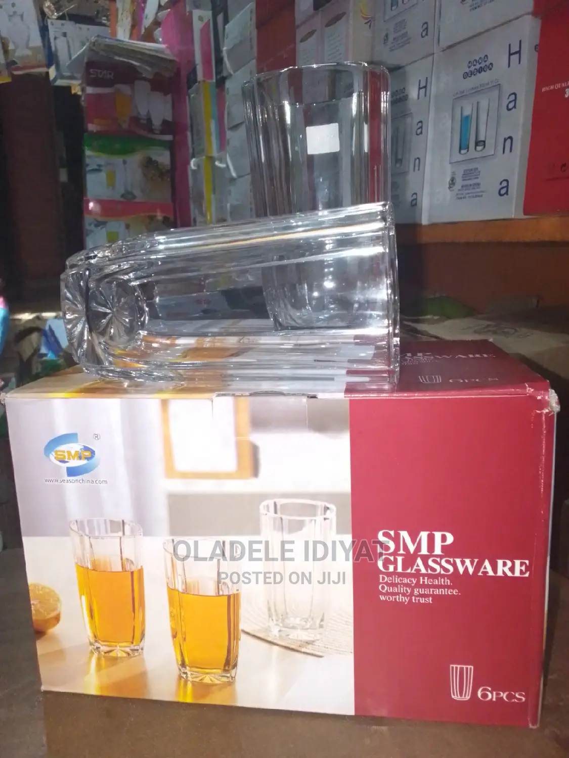 6 Pcs Glass Cup