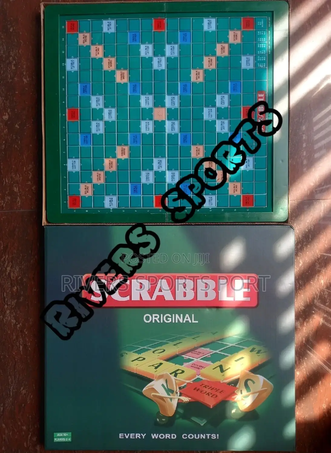 Biggest Scrabble Game Lock Tiles. Plastic Transparent Top