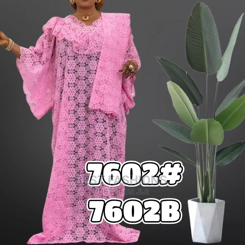 Quality Women Cord Lace Bubu Gown