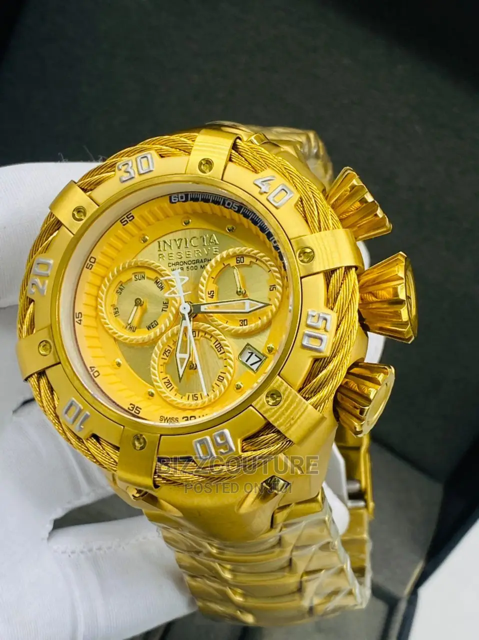INVICTA Top Notch Gold Chain Watch Available in Store