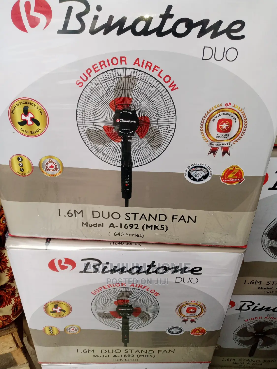 Binatone Duo Stand Fan 1692
