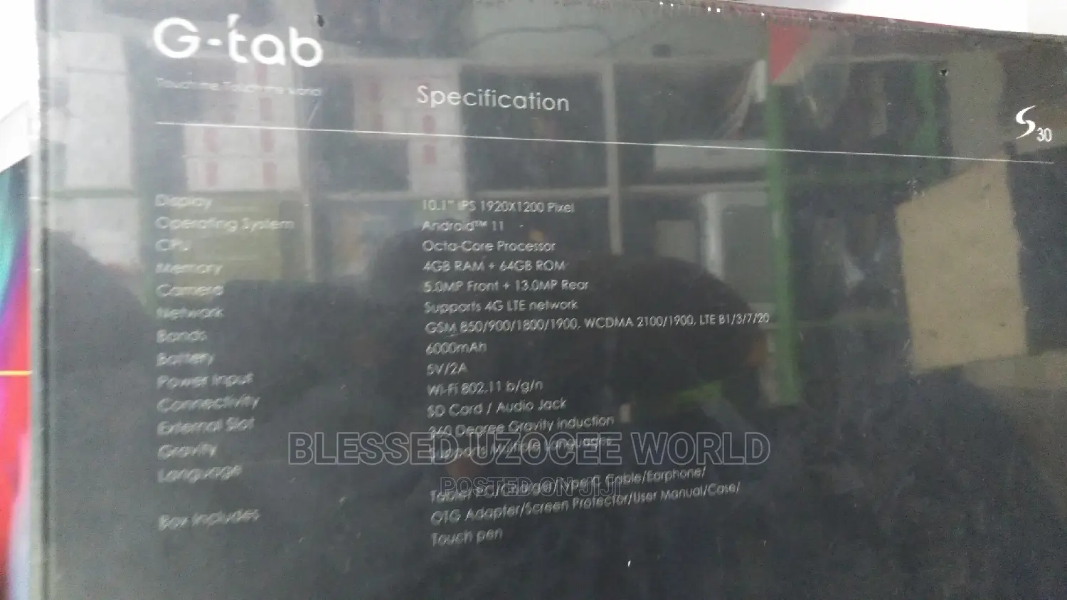G-Tab S30 4G Tablet Phone 4gb/64gb