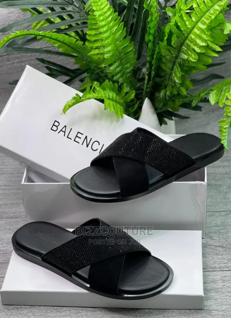 BALENCIAGA Top Notch Slippers Available in Store