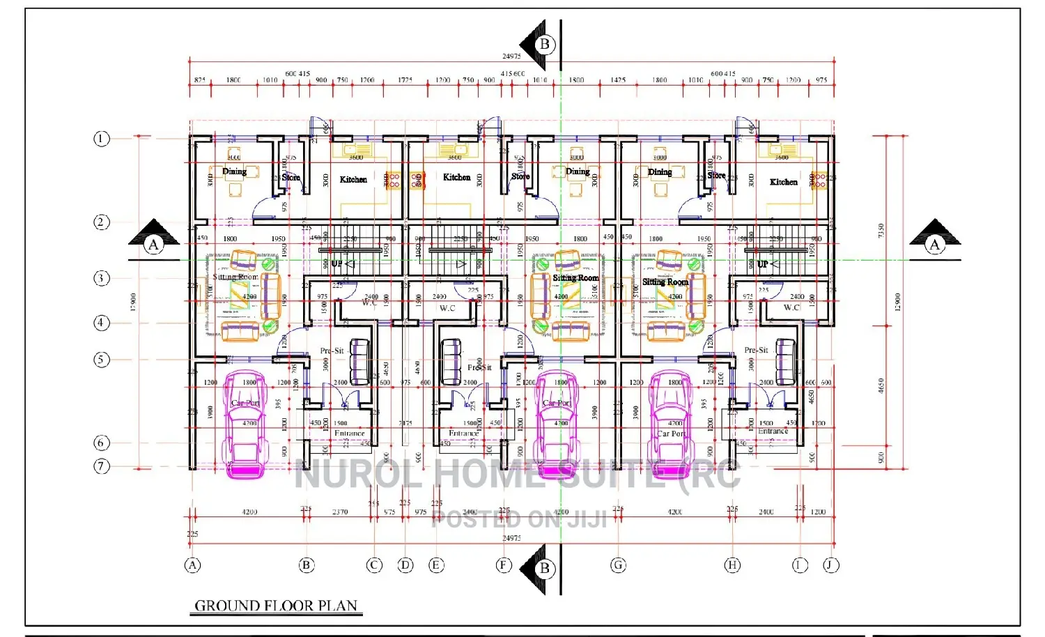 Detailed Architectural Drawing and 3D Visualization