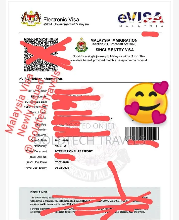 Malaysia Tourist Visa Available