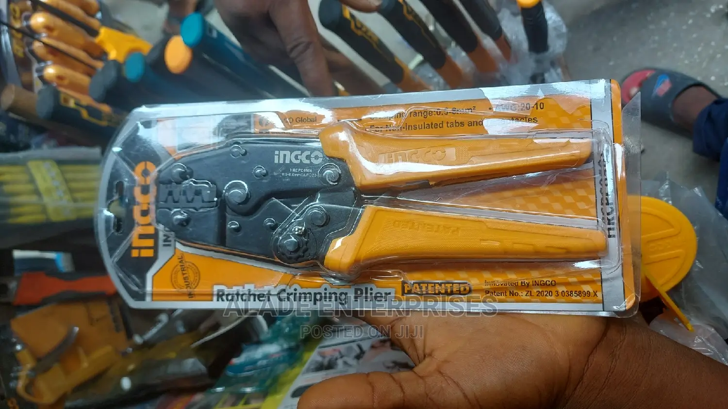 INGCO Ratchet Crimping Plier 9" 0.5-6mm2 for Terminal
