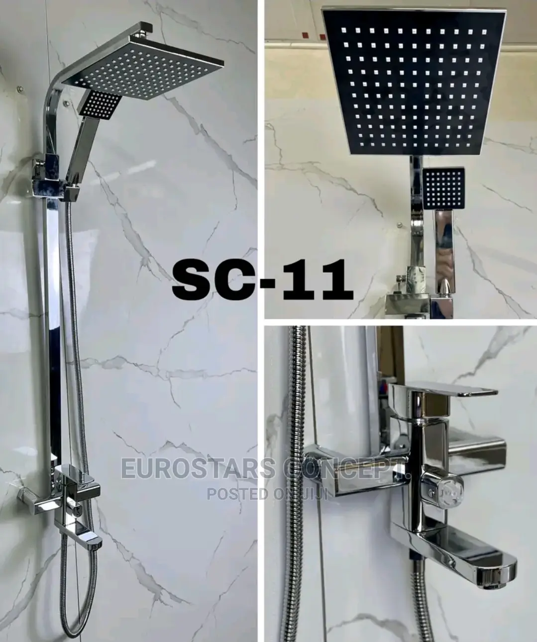 Pure Stainless Square Shower