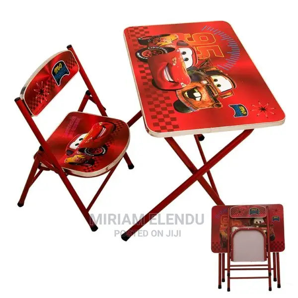 Kids Foldable Studying /Dinning Table and Chair Set.