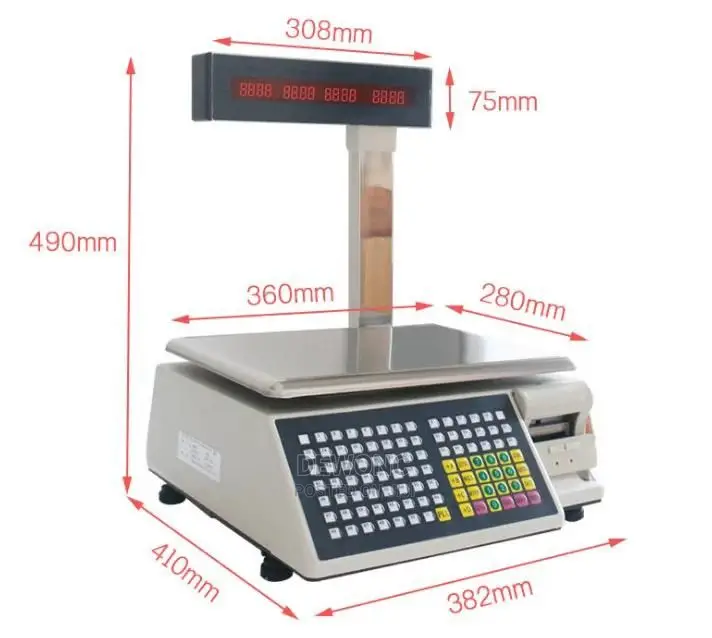 Barcode Printing Weighing Scale