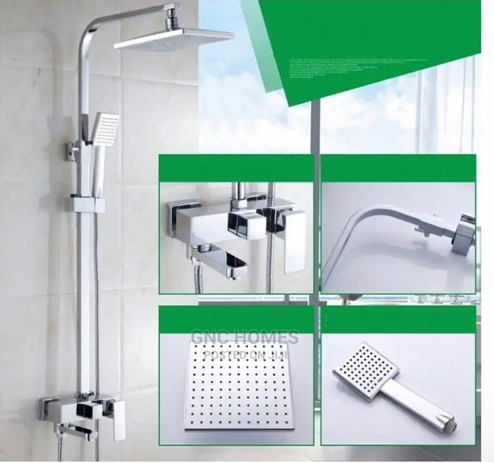 Pure Stainless Steel Standing Shower