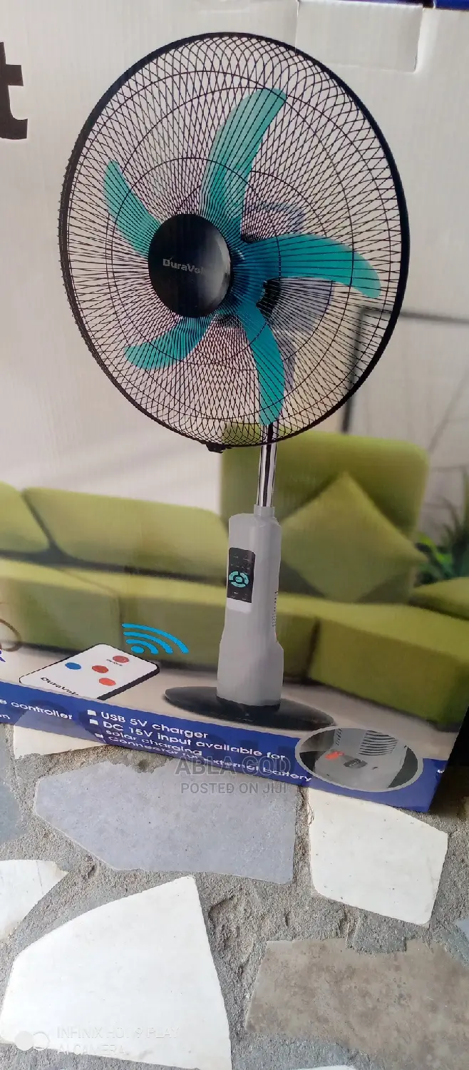 Duravolt 18 Inches Rechargeable Fan