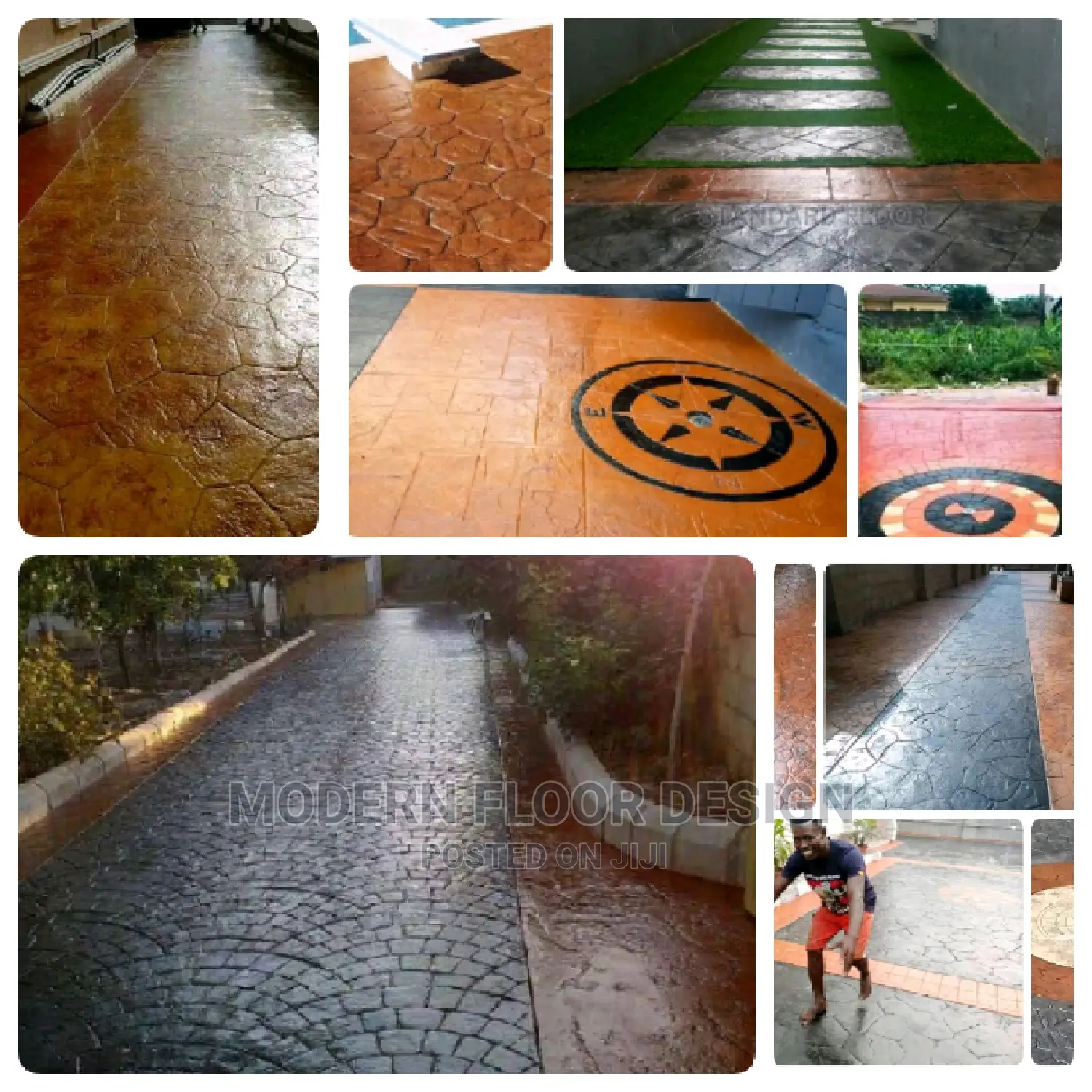 Concrete Base Stamps Floor