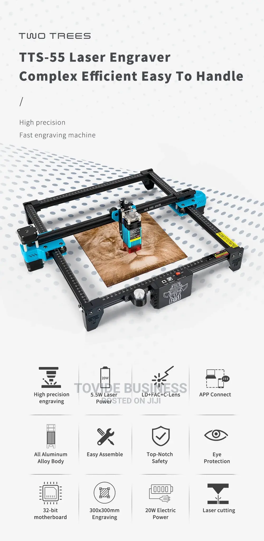 5.5W Laser Cutter and Engraving Machine