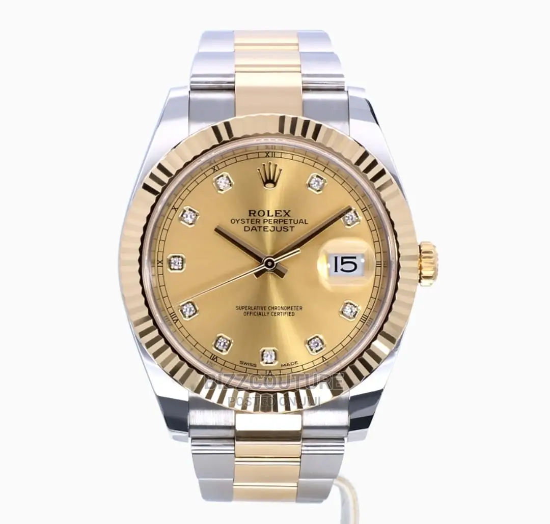 Original ROLEX Date Just II Gold Steel Available in Store