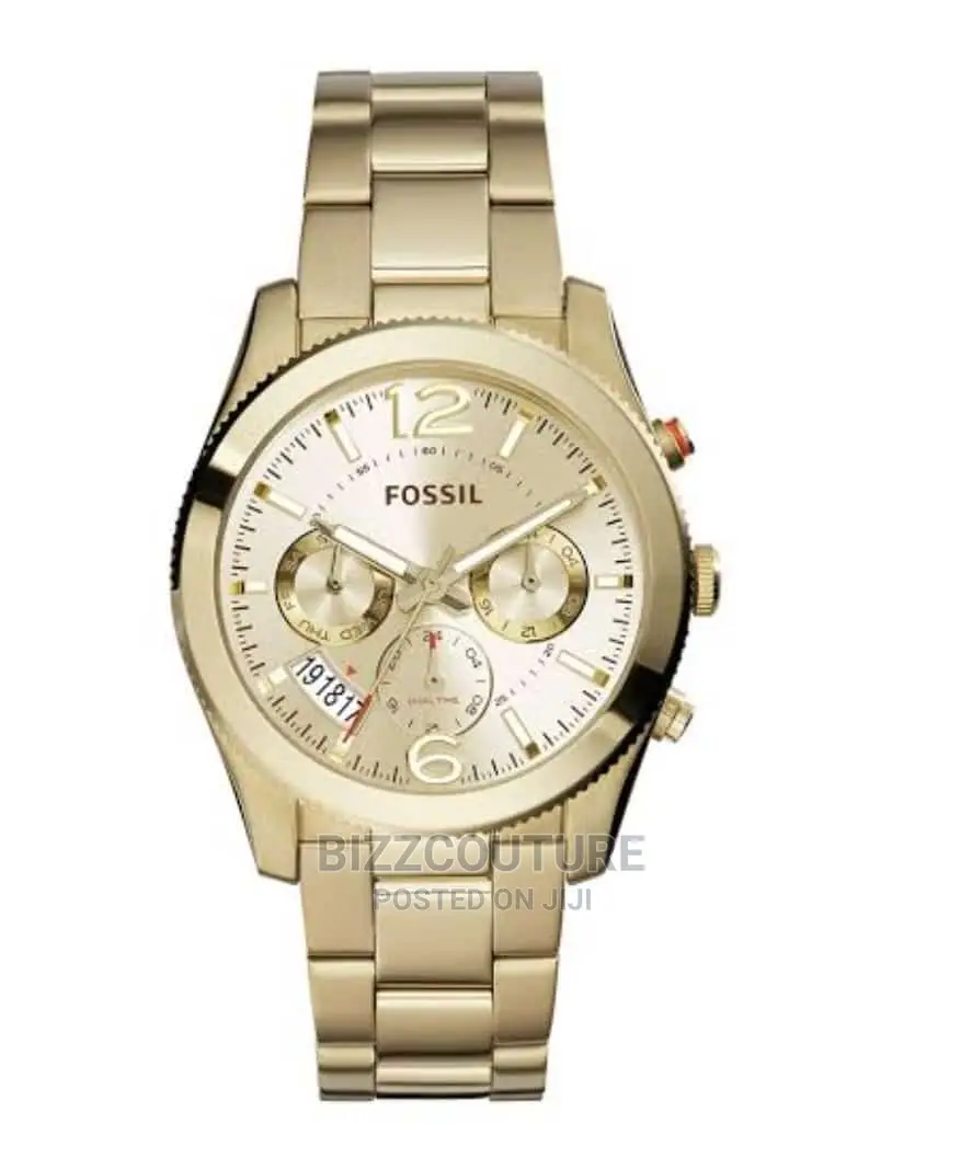 Original FOSSIL Gold Stainless Steel Watch Available Instore