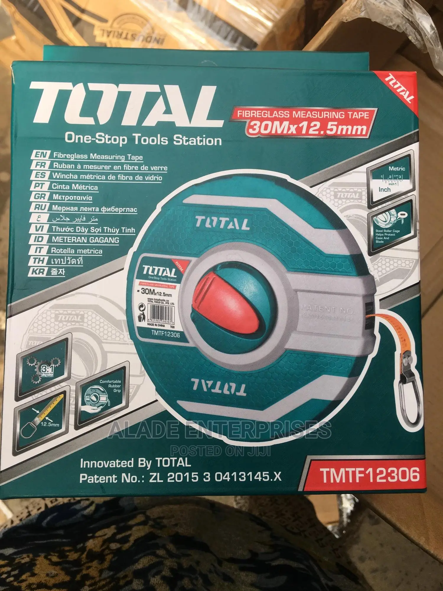 Total Fiber Glass 30m Measuring Tape