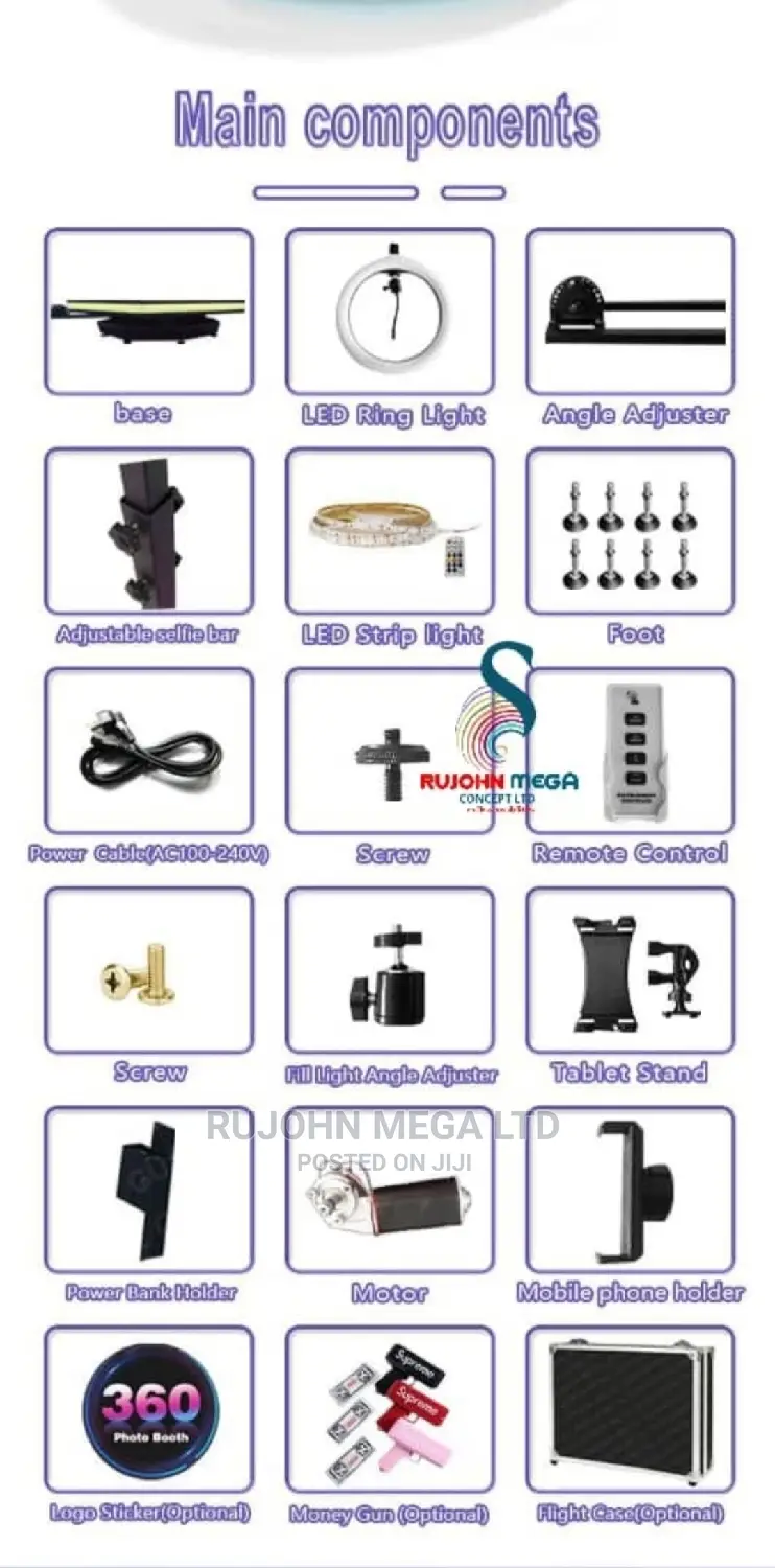360° Photo Booth Machine for Event . Carry Upto 5 People