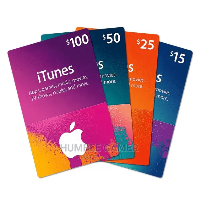 Apple iTunes Gift Cards US Dollars Available