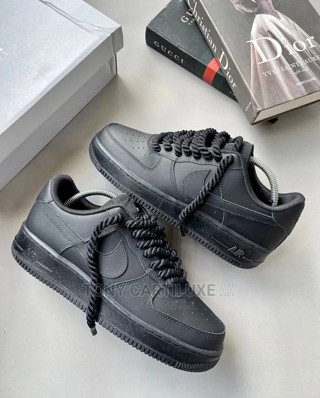 Customs X Nike Airforce 1 Low ‘Black Chunky Lace