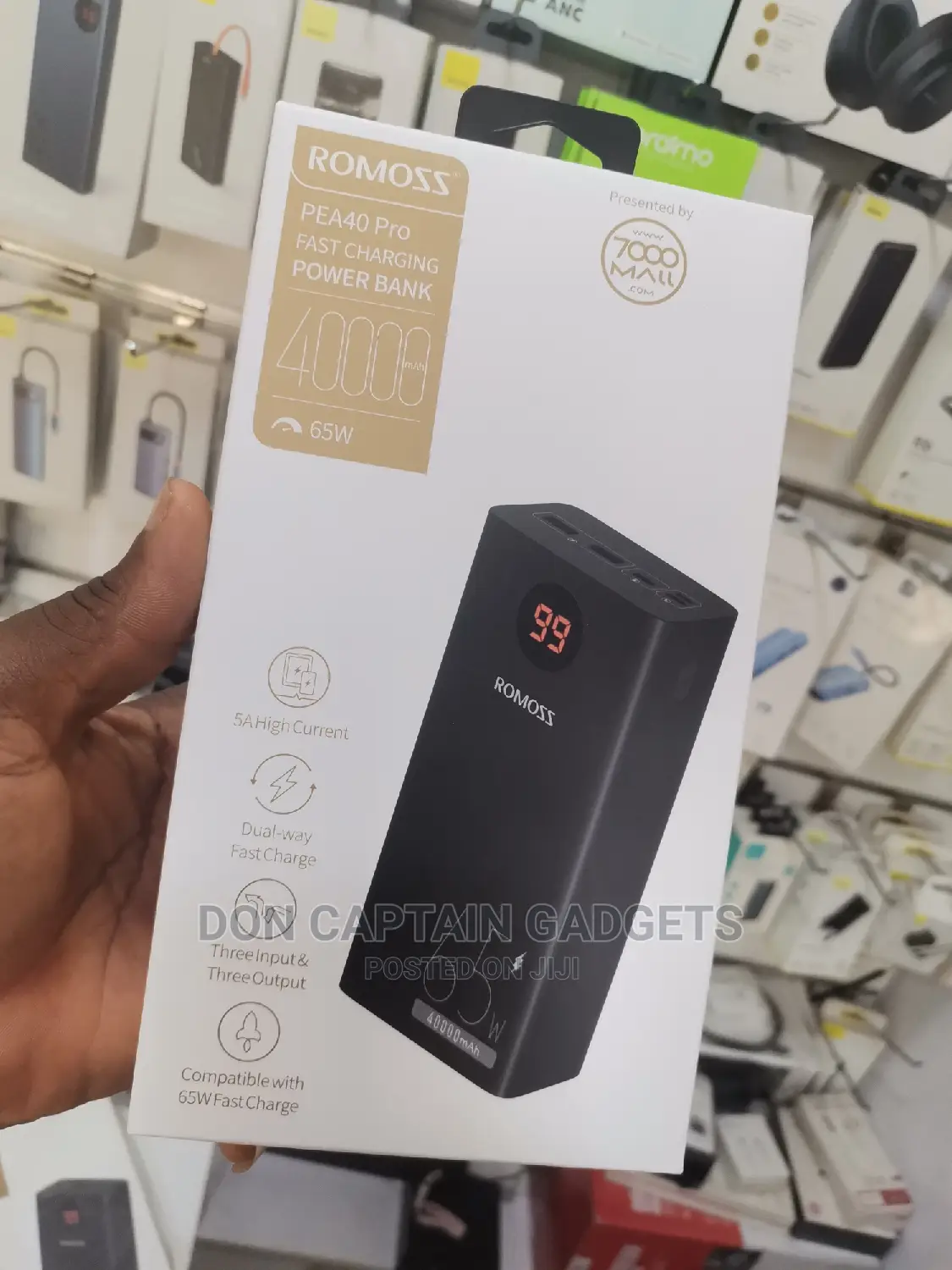 Romoss Pea40 Pro 65w Laptop Power Bank 40000mah