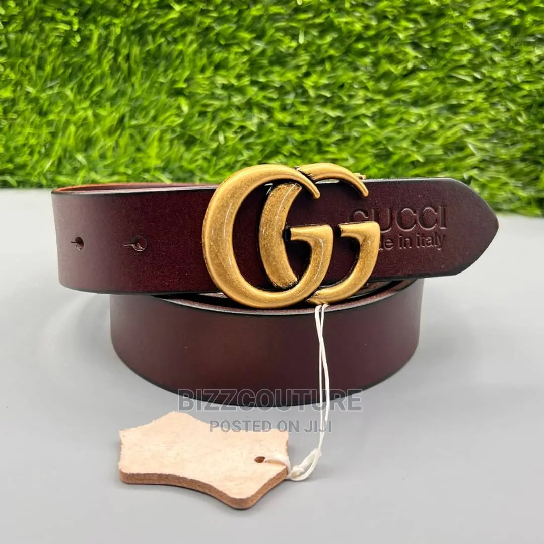 Original GUCCI 100% Leather Belts Available in Store