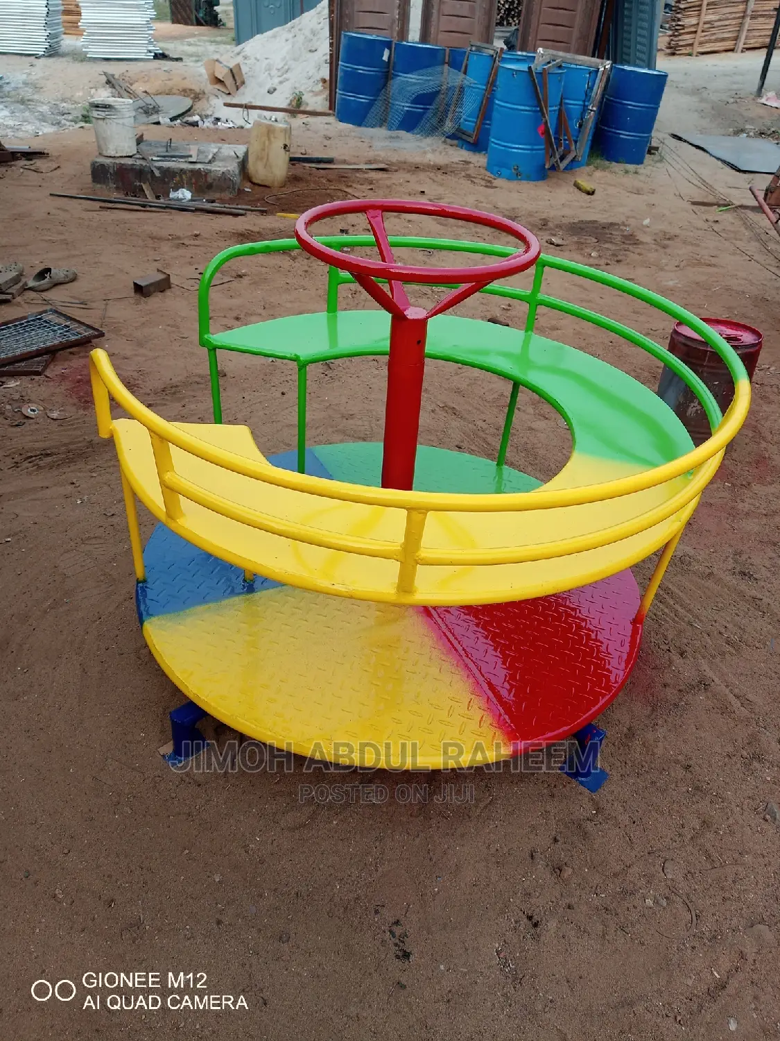 Marryys Go Round, Slides, Swing, And Ziqsor.