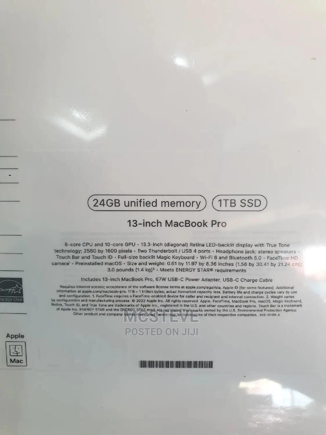 New Laptop Apple MacBook Pro 2022 M2 24GB Apple M2 SSD 1T