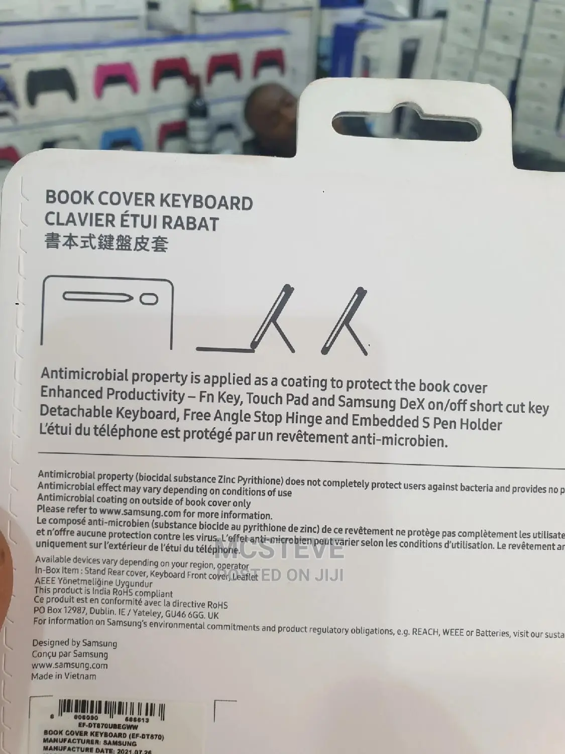 Samsung Galaxy Book Cover Keyboard for Tab S7 and S8