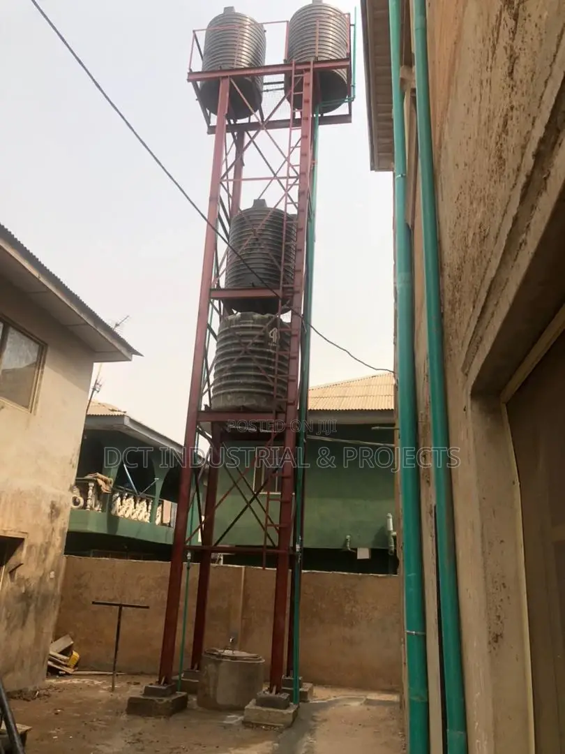 36ft Height H Beam Steel Water Tank Stand Construction