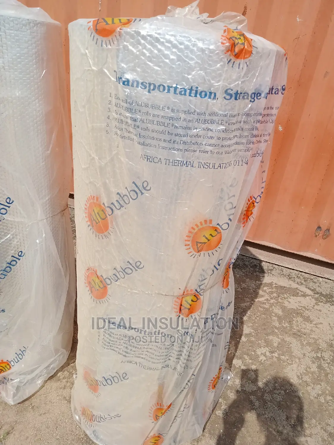 Double Sided Alububble Insulation. 1.25m X 40m