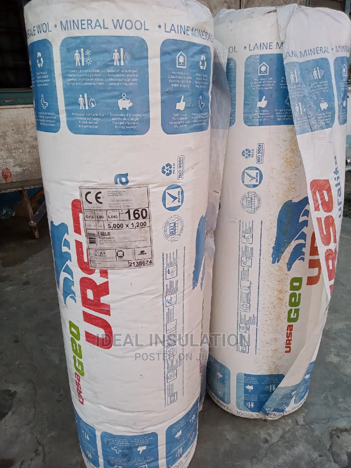 URSA Mineral Wool 5.0mx1.2mx160mm