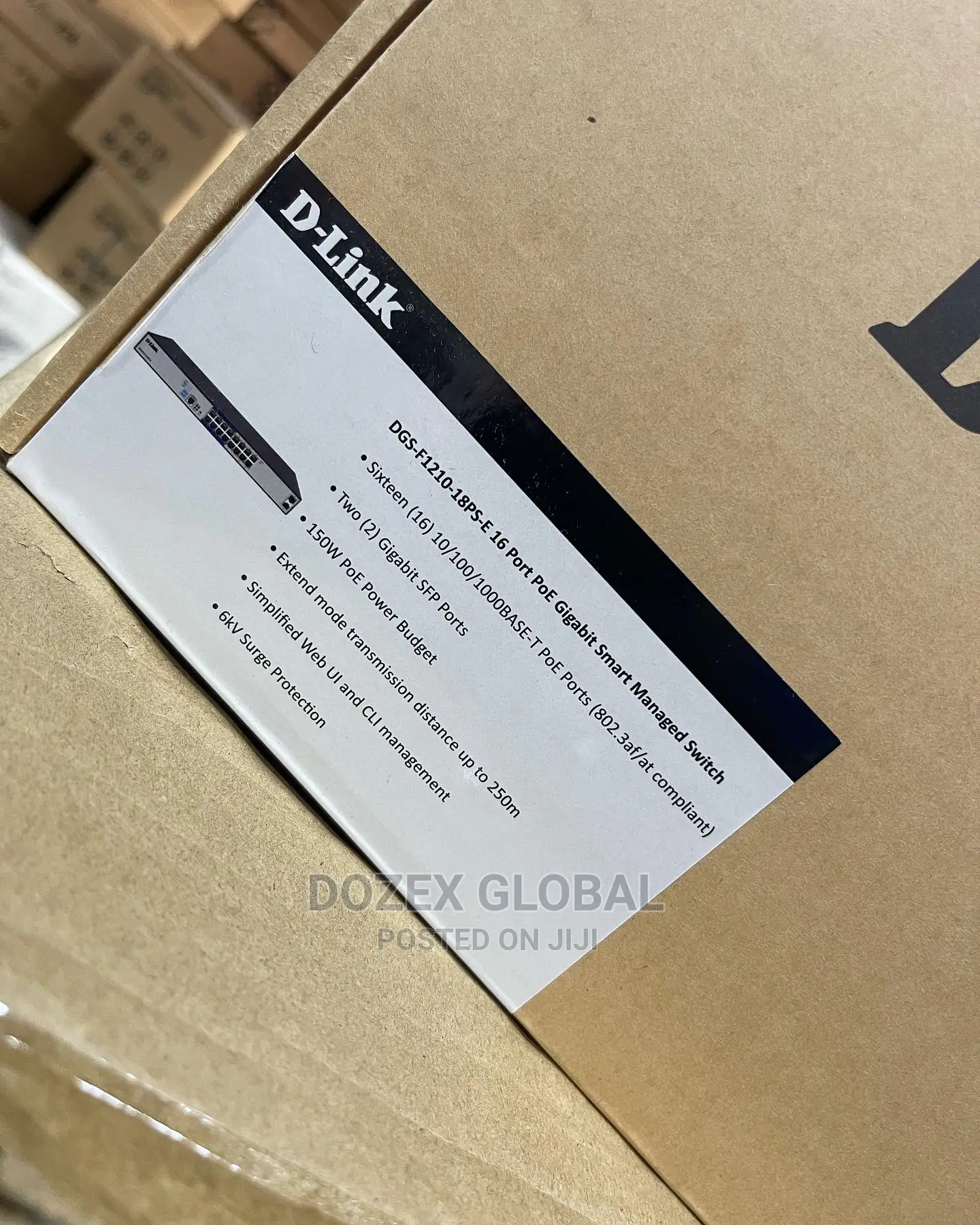 D-link 16 Ports Gigabits And Poe Managed Switch