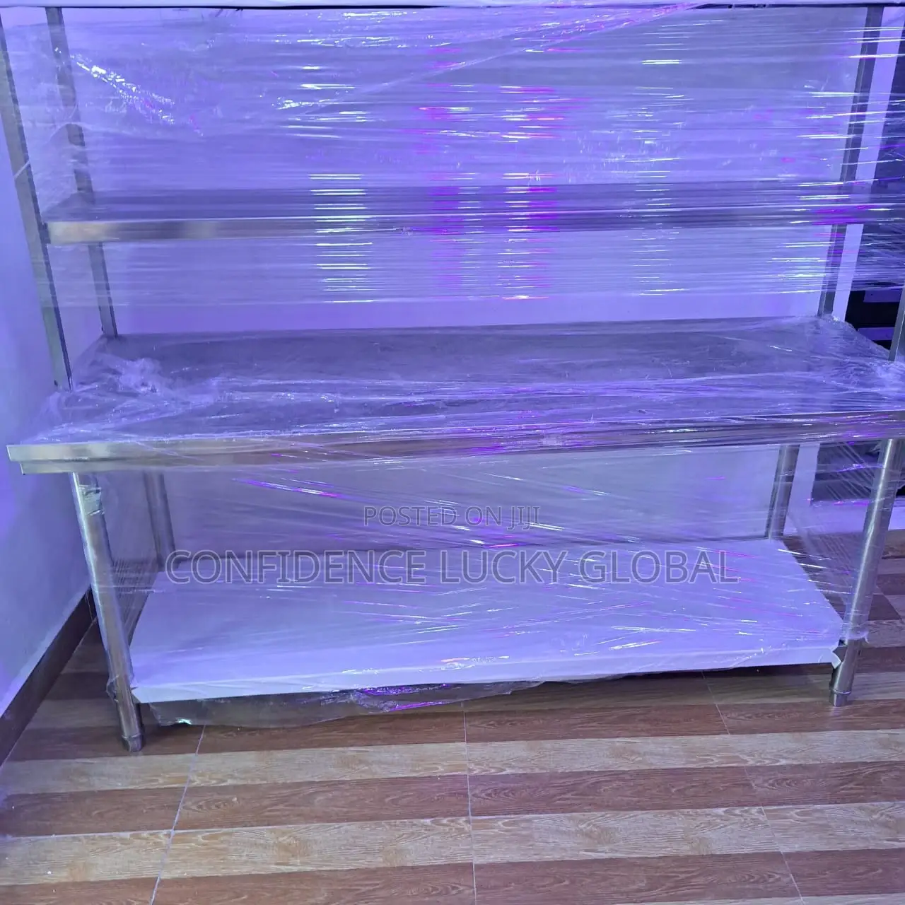 Stainless Steel Working Table With Top Shelf