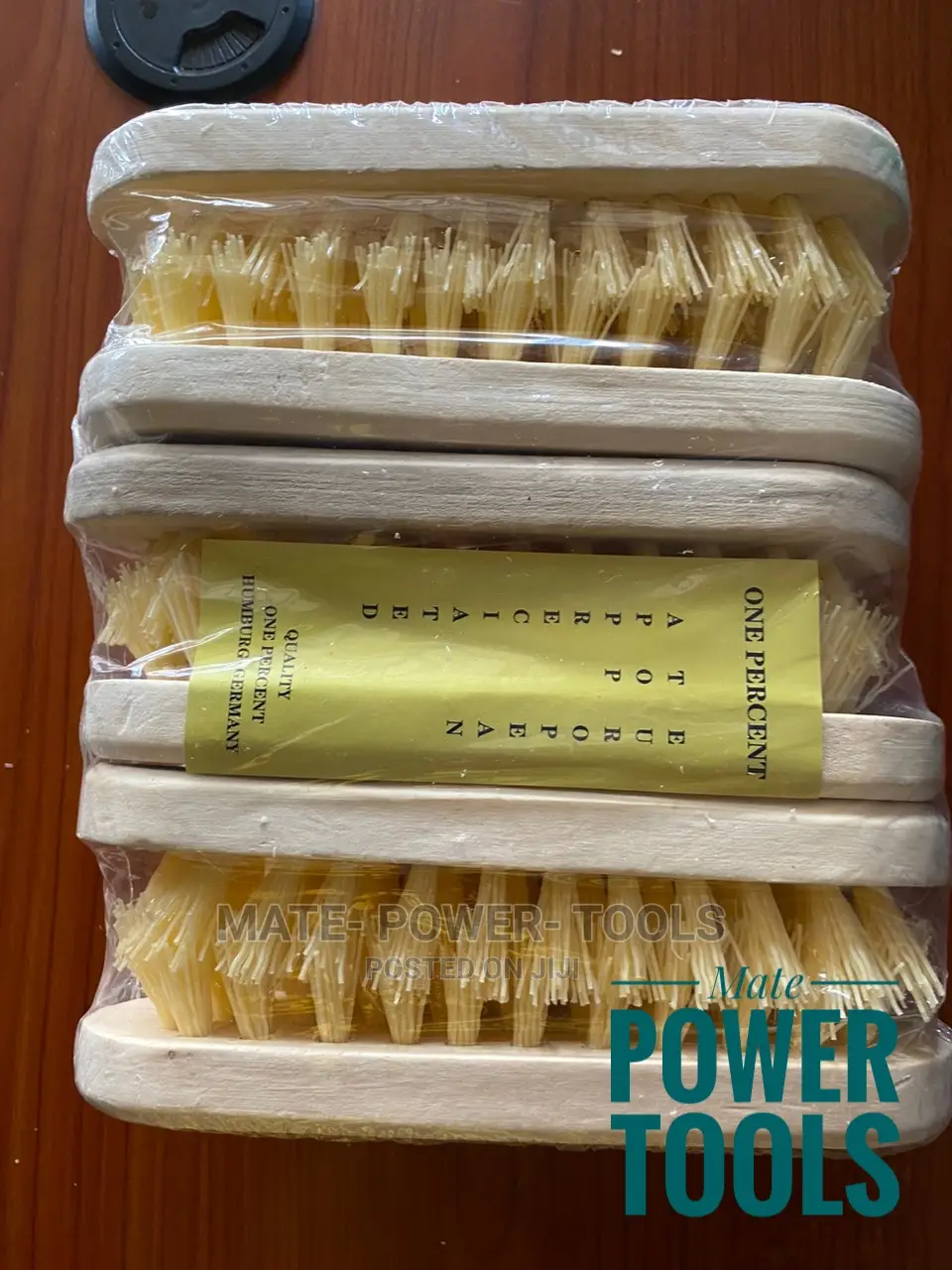 One Percent Wooden Scrubbing Brush