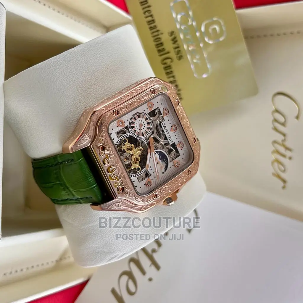 Original CARTIER Leather Strap Watch Available in Store