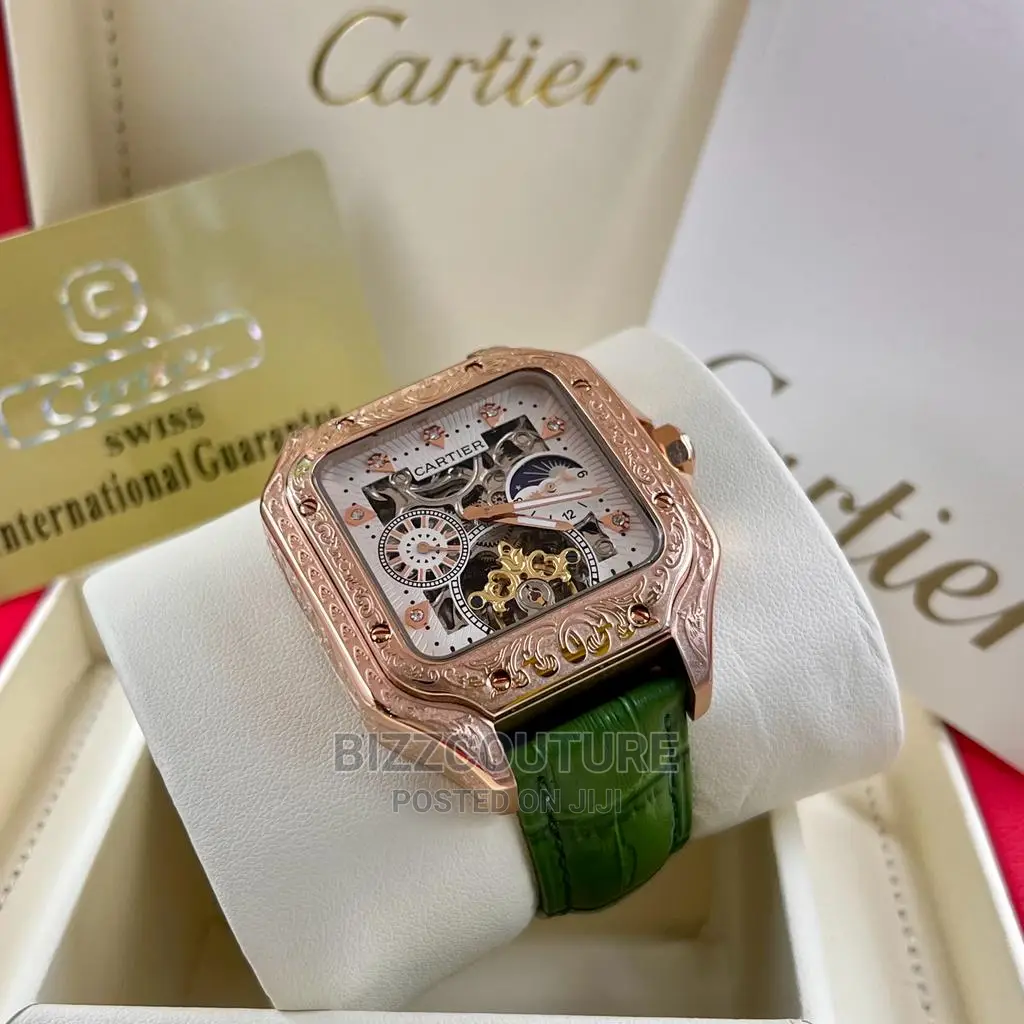 Original CARTIER Leather Strap Watch Available in Store
