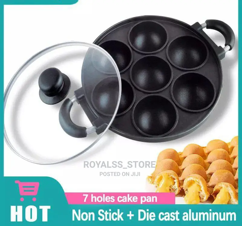 Non Stick Masa/Cake Pan With Glass Lid