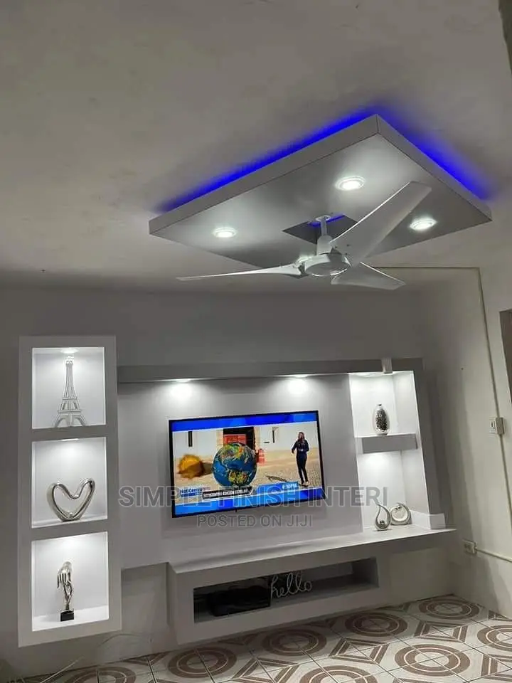 Standard TV Wall Designs With Best Finishing