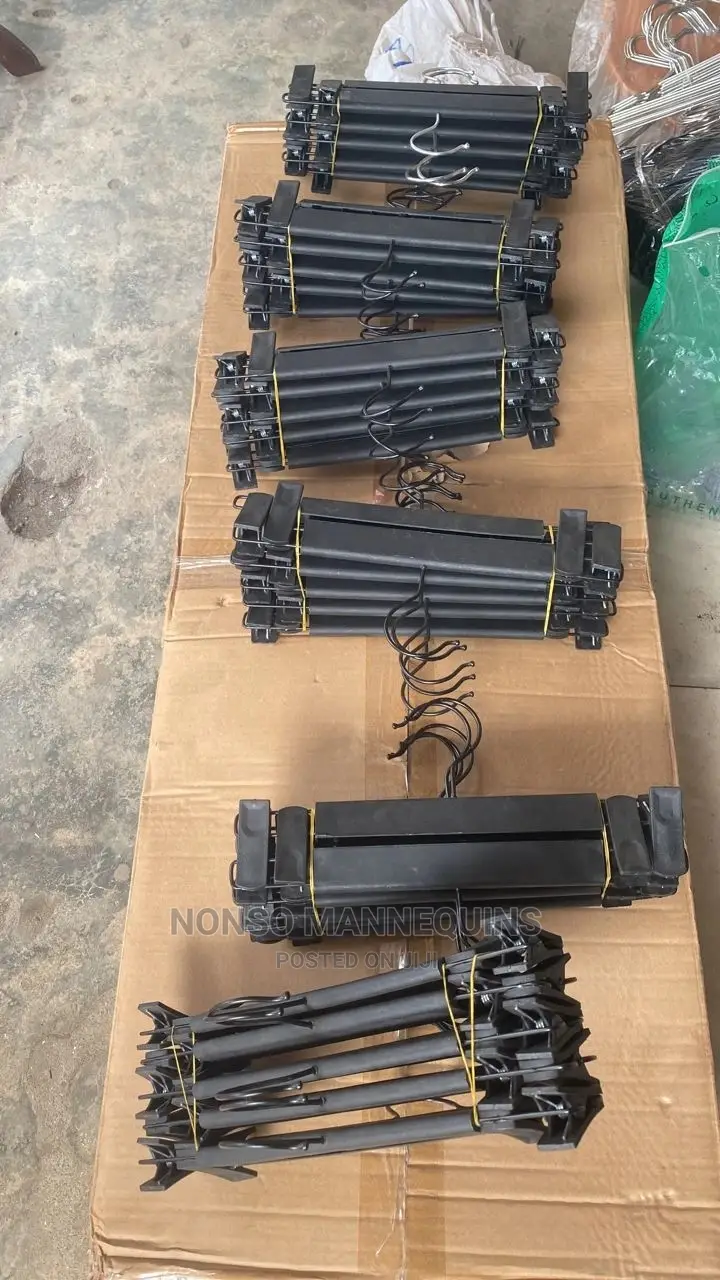 Packs of Black Clip Hangers