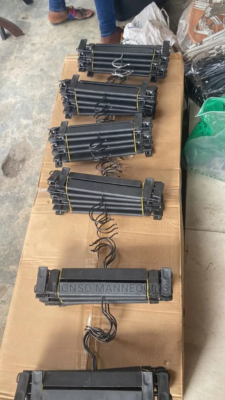 Packs of Black Clip Hangers